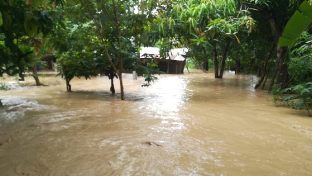 Inundaciones en corregimiento de tres bocas de Tibú