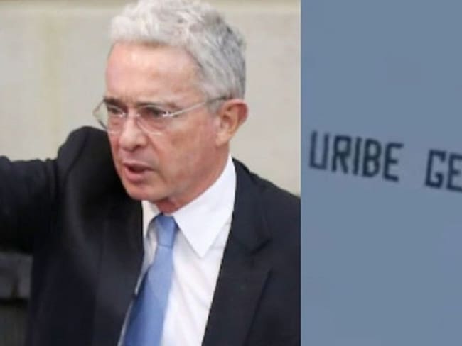 &quot;Uribe dictador&quot; el polémico mensaje de una avioneta en Miami