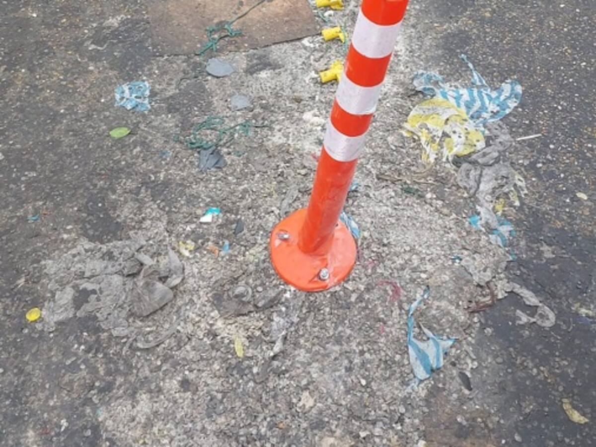 Vandalizaron nuevas señales de tránsito en la Av. del Lago