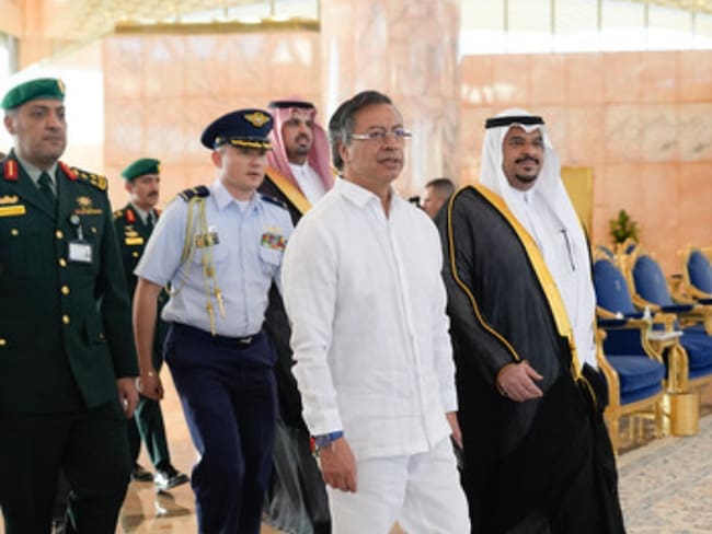 Así fue el primer día del presidente Petro en Riad: Reuniones e intervenciones sobre la Selección Colombia