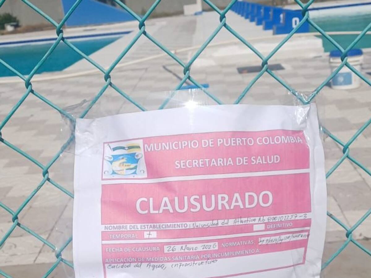 Sellan piscinas de la Universidad del Atlántico: esta es la razón