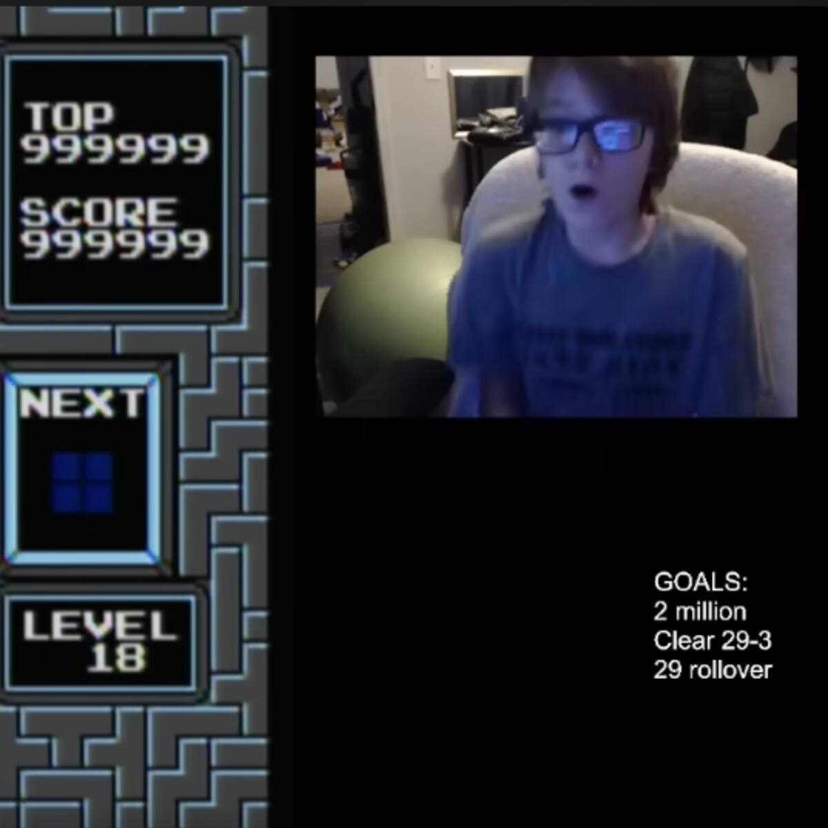VIDEO: Joven de 13 años se convirtió en la primera persona en terminar el Tetris original