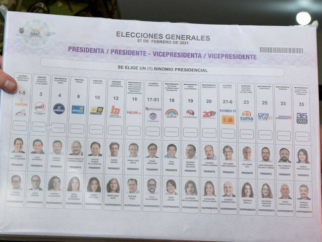 Los ecuatorianos podrán elegir entre 16 opciones para reemplazar al presidente Lenin Moreno. 