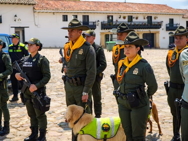 En Villa de Leyva, Boyacá, se realizó el lanzamiento del Plan de Seguridad que se dispondrá en el departamento en Semana Santa / Foto: Suministrada.
