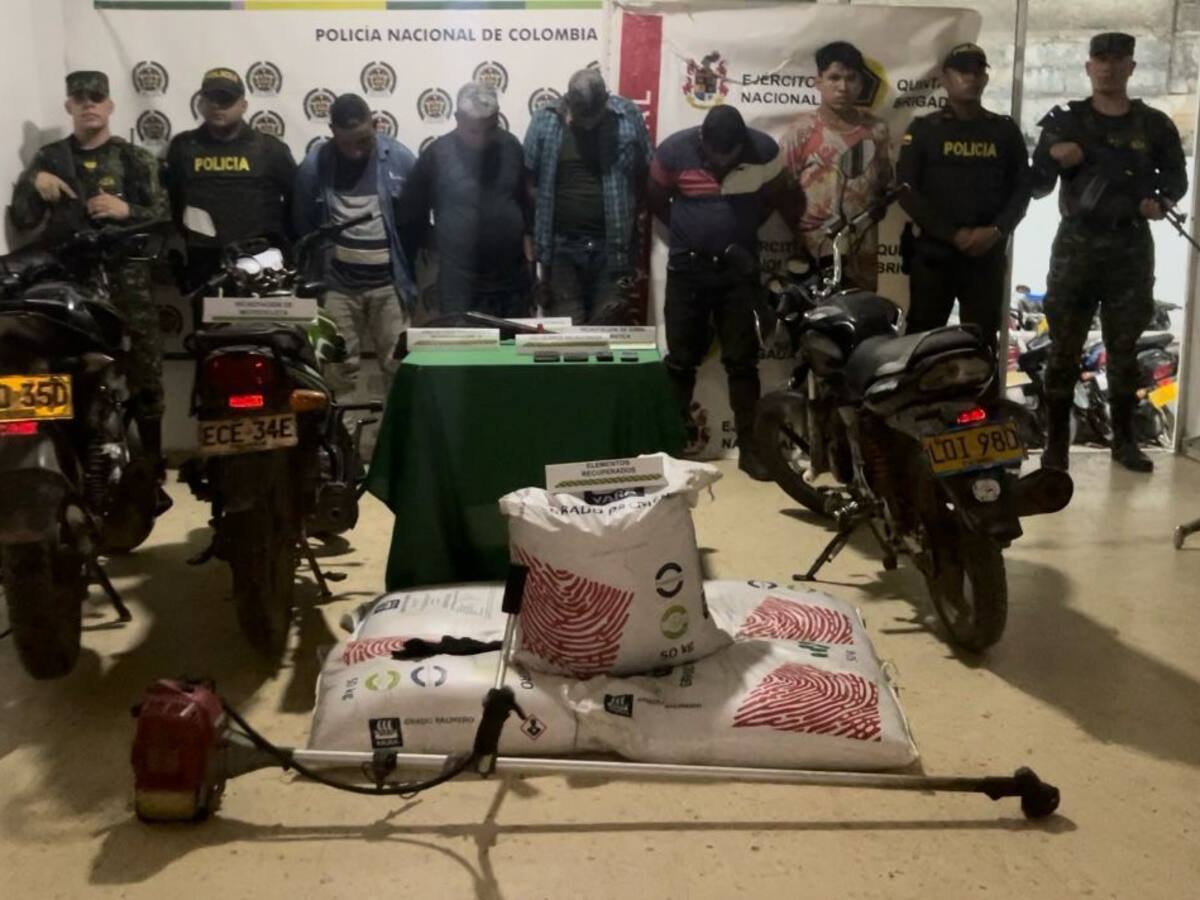 Capturan a 5 hombres por intentar robar y secuestrar a finqueros en Puerto Wilches