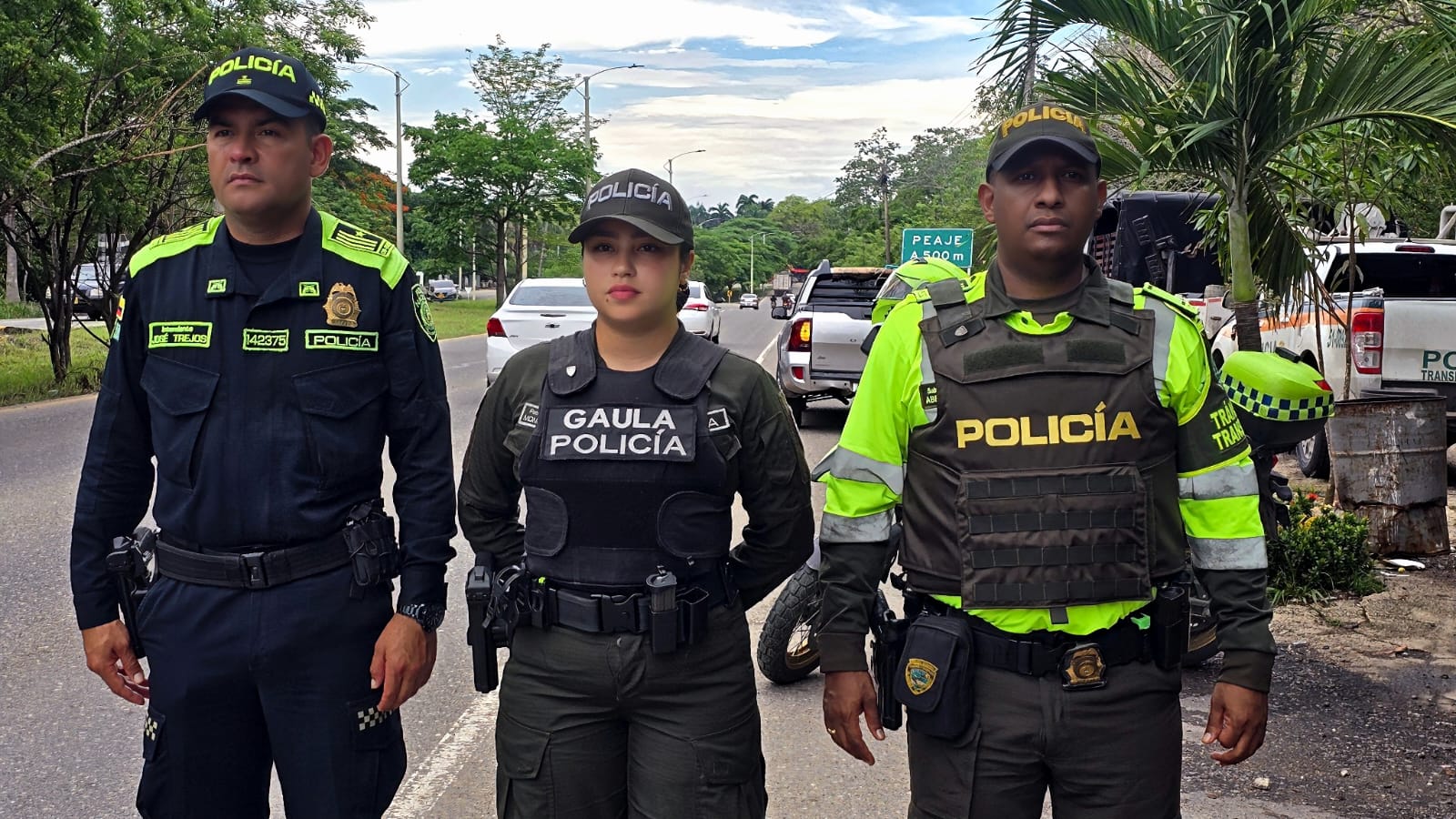 116 Policías custodian las vías del área metropolitana de Cartagena