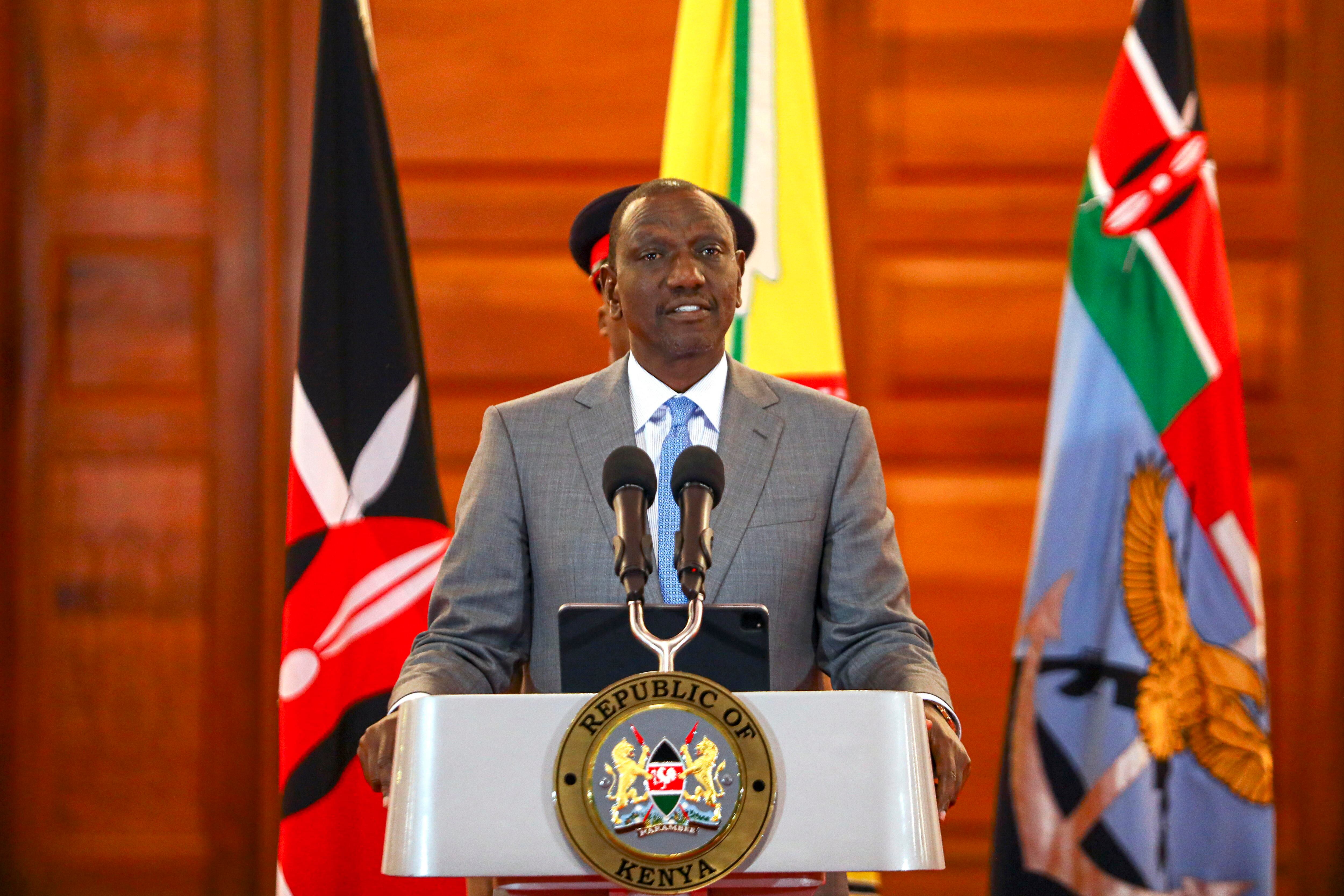 Nairobi (Kenya), 25/06/2024.- Kenyan President William Rubio - EFE/EPA/DANIEL IRUNGU