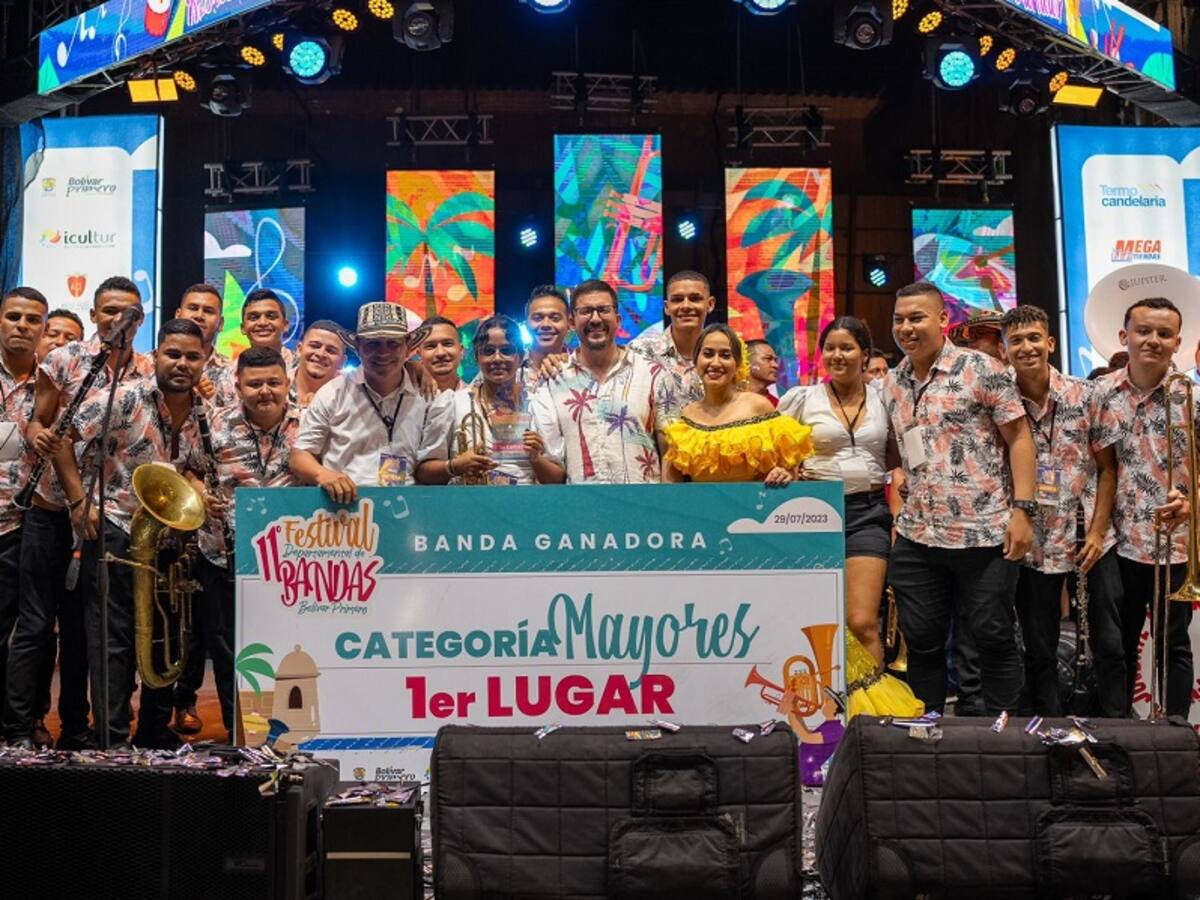 San Juan Nepomuceno y Simití, los ganadores del Festival de Bandas de Bolívar