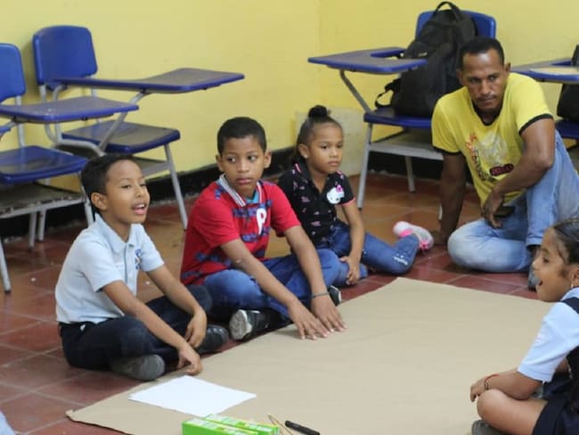 Niños se sumaron al Plan de Desarrollo de Cartagena