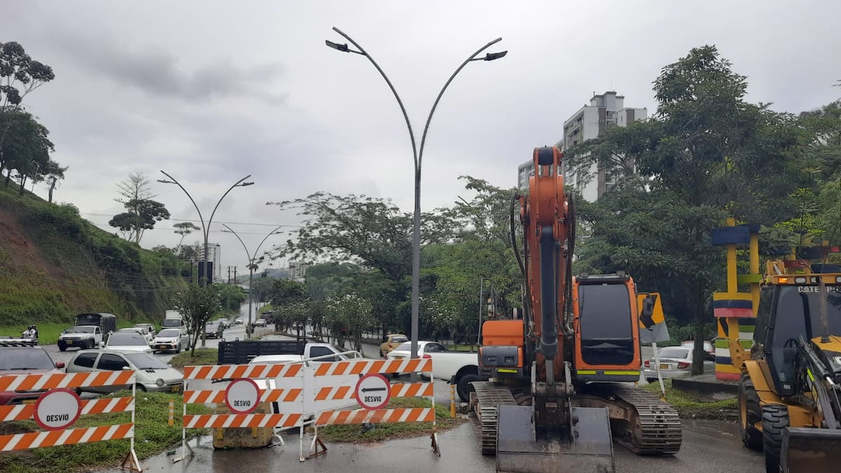 Inician cierres viales por obra del tercel carril en Floridablanca: la intervención dura un año