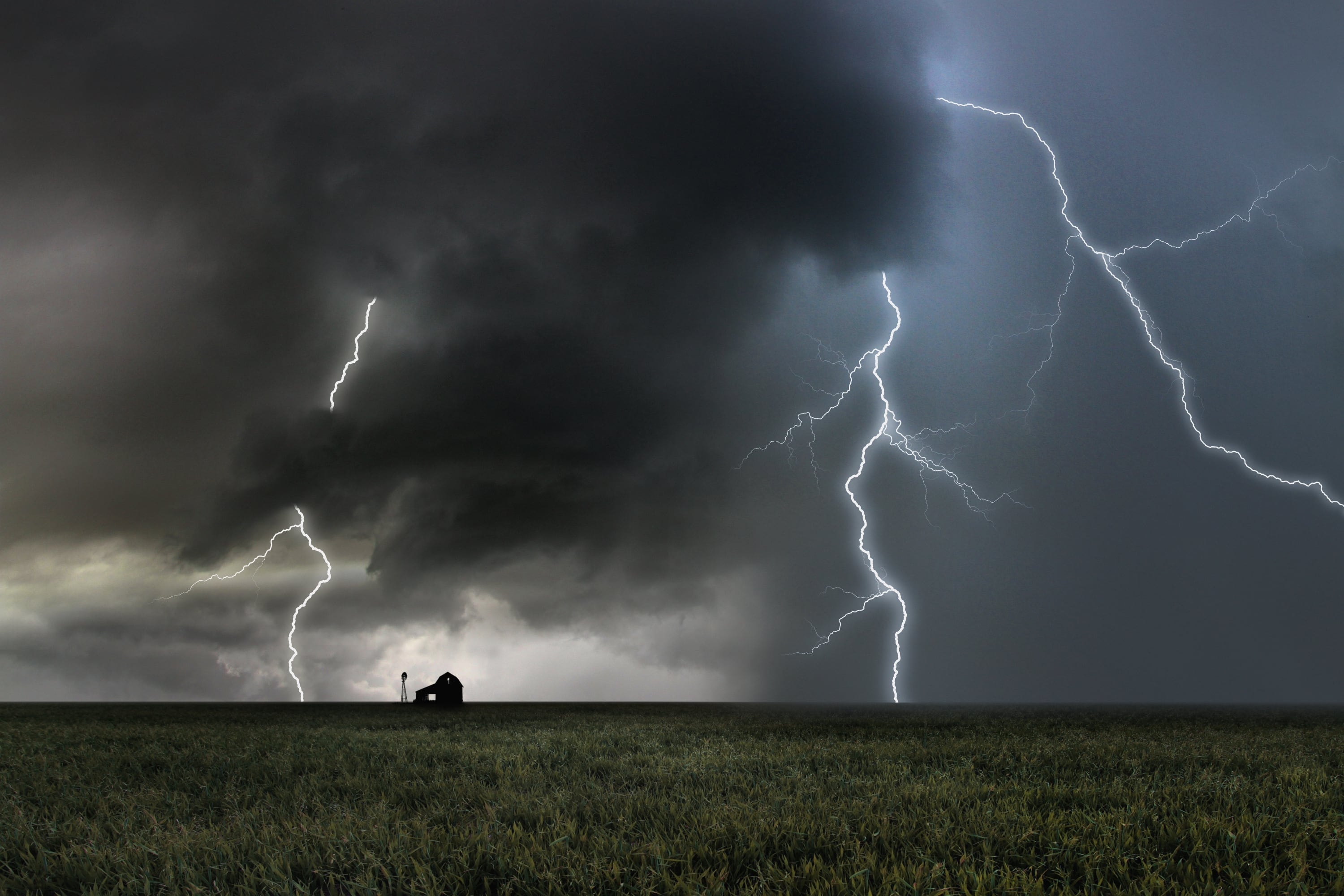Rayos durante tormenta eléctrica. Imagen de referencia. Foto: Getty Images