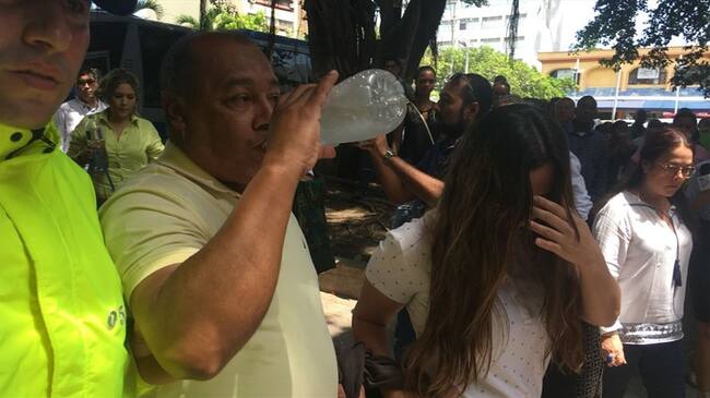 Olaff Puello, director de Cardique y Katherine Martelo, secretaria de Planeación de la entidad. Foto: Antonio Canchila (W Radio)