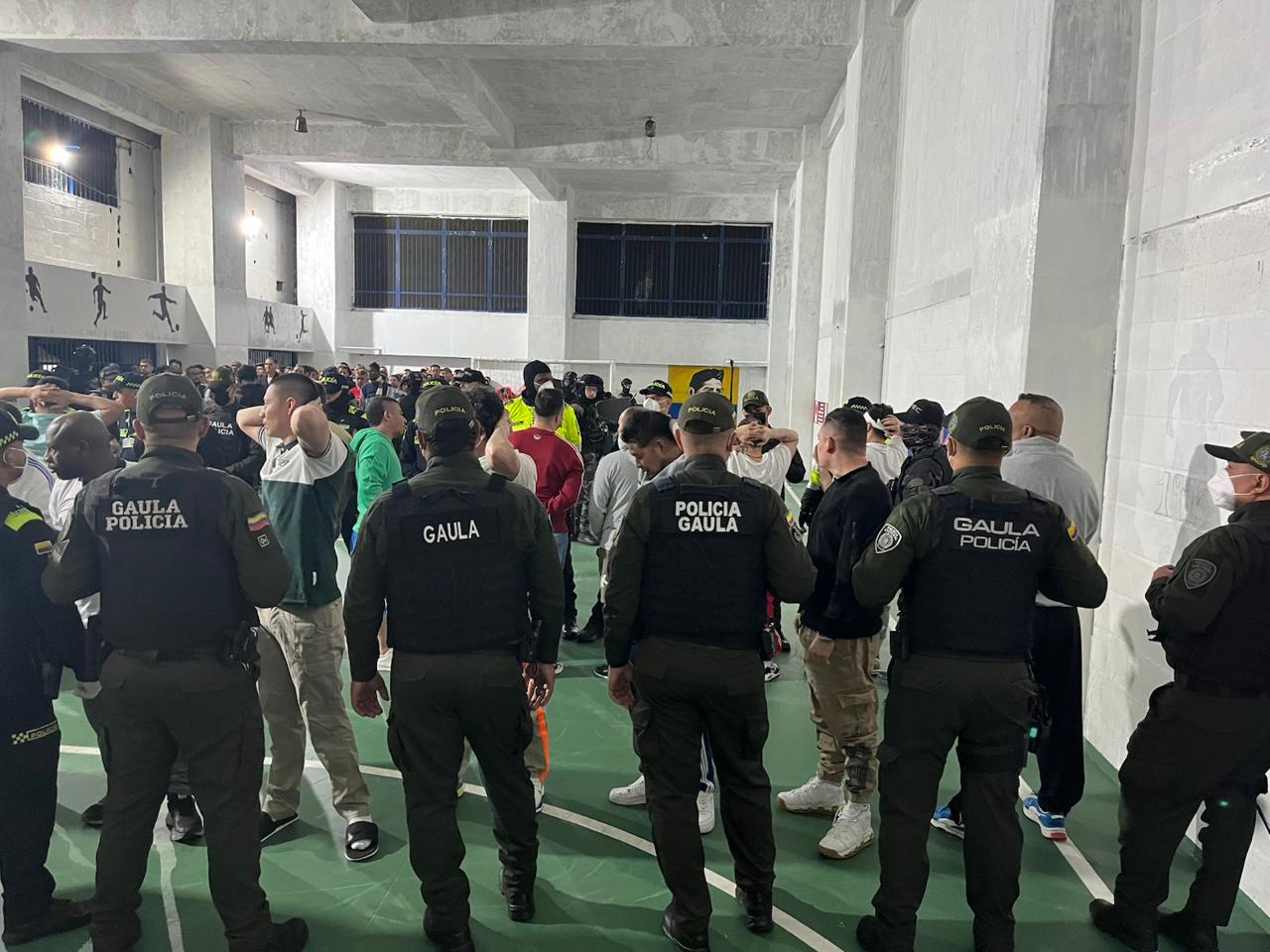 Operativo en la Cárcel Pedregal de Medellín. Cortesía: Alcaldía de Medellín