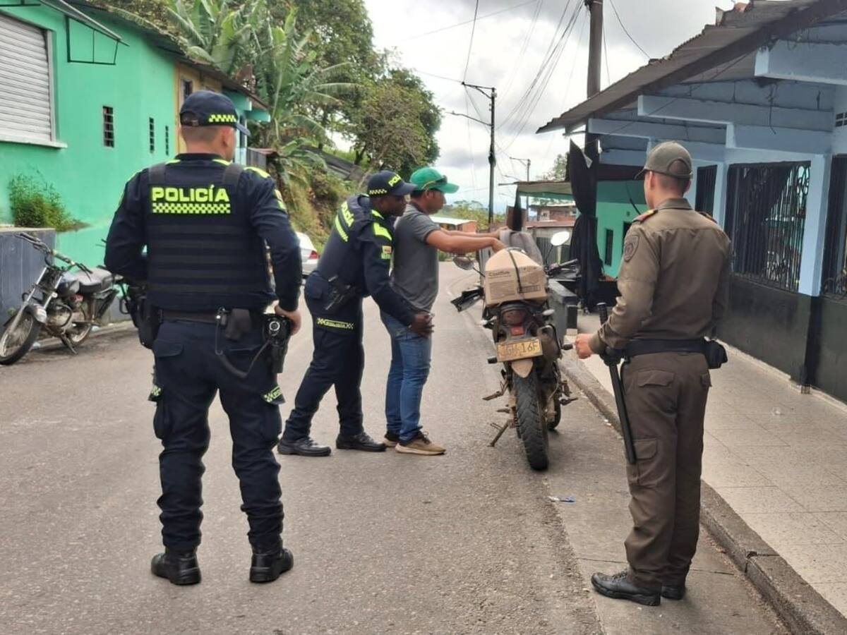 Más de 70 personas capturadas el fin de semana del día del padre en Caldas