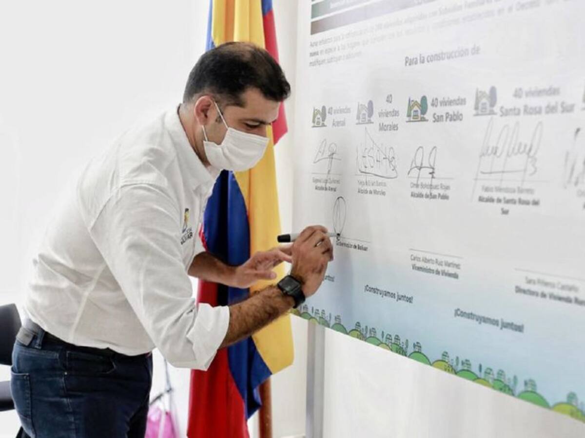 200 viviendas se construirán en cinco municipios del sur de Bolívar