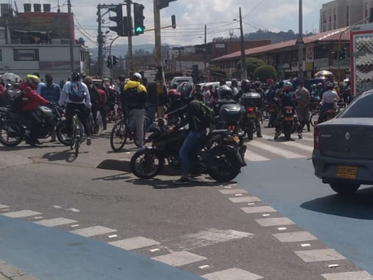 Protestas en Suba generan caos vehicular en el occidente de Bogotá