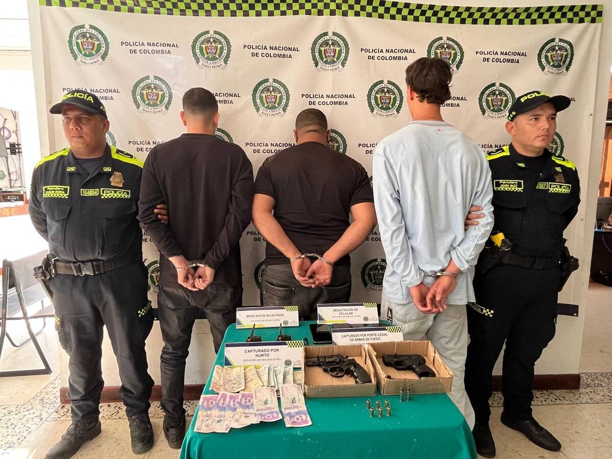 Capturan a tres personas que al parecer estarían involucrados en un hurto en Marmato