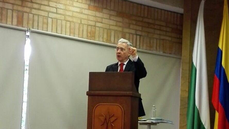 Álvaro Uribe, expresidente de la República y senador. Foto: Evelyn Ortiz - W Radio