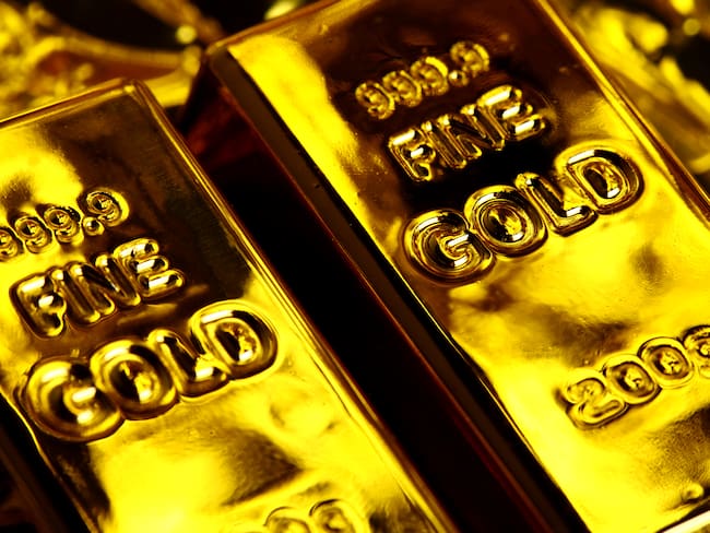 Varios lingotes de oro  (Foto vía Getty Images)