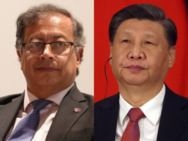 Gustavo Petro y Xi-Jinping. Foto: (Cortesía Presidencia) / (Photo by Contributor/Getty Images)