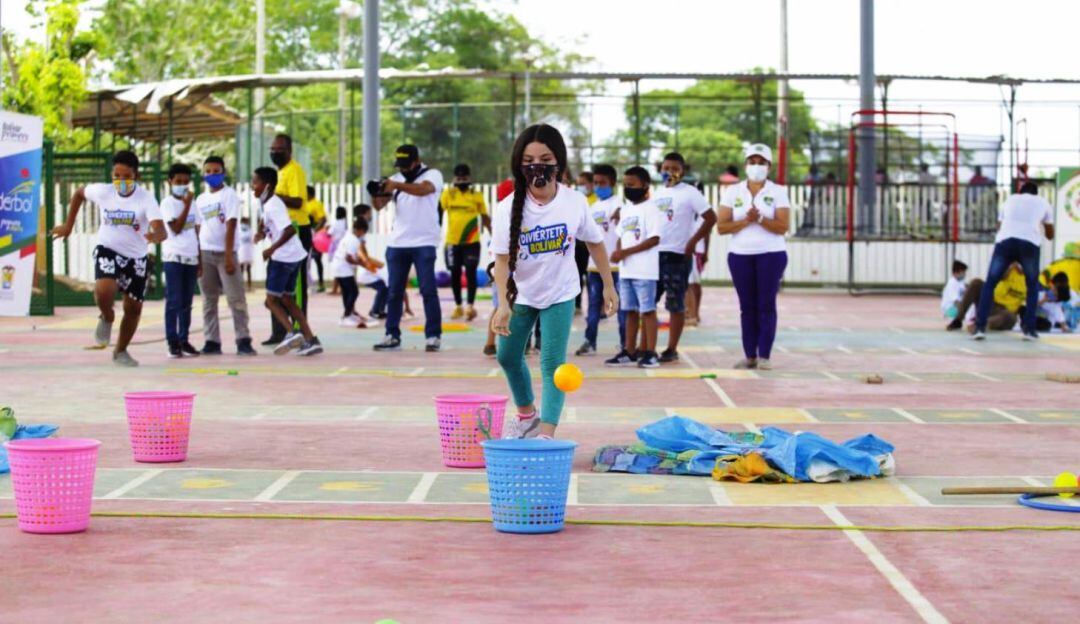 En el mes de la niñez, gracias a la Gobernación de Bolívar, a través del Iderbol, 100 niños de estos municipios, disfrutaron de la estrategia