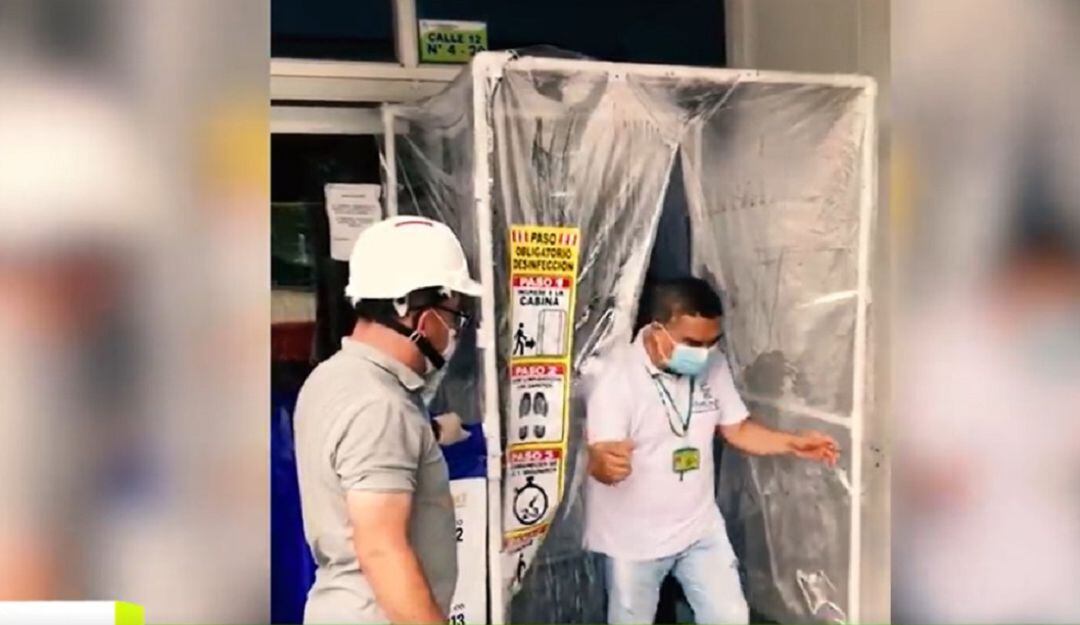 Cabina de desinfección