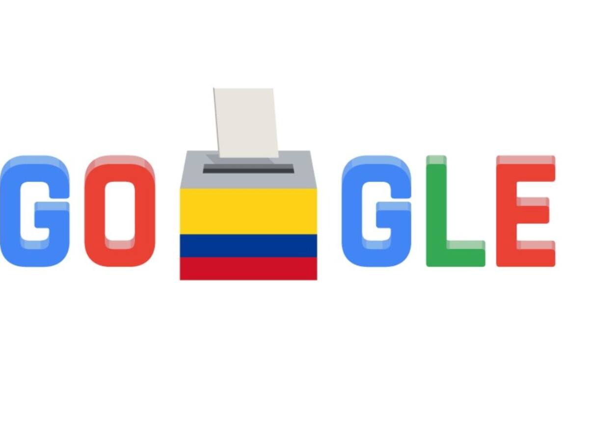 Google dedicó su doodle a las elecciones presidenciales en Colombia
