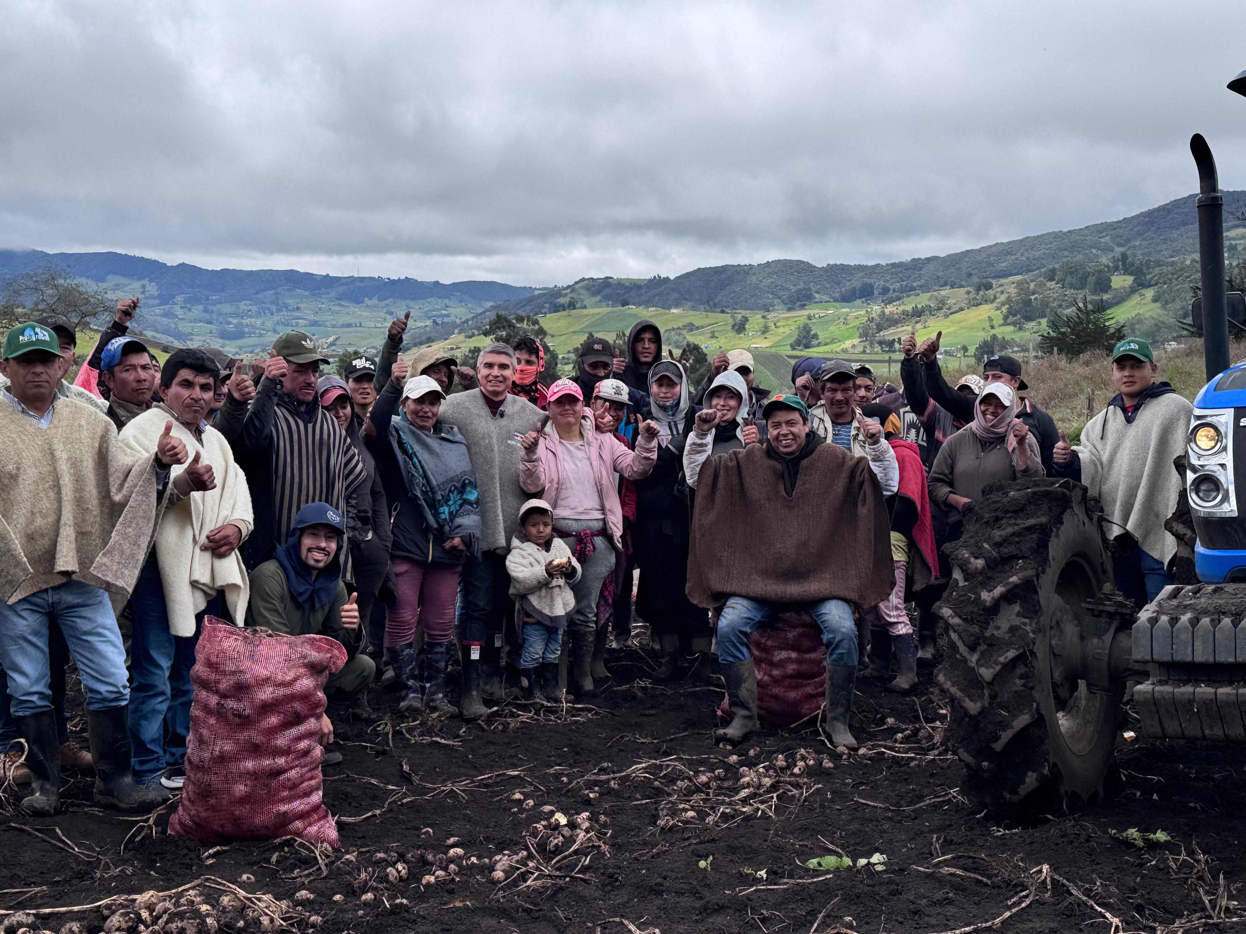 Los productores de papa y cebolla de Boyacá aseguran que los precios de los insumos y fertilizantes ha afectado su producción / Foto: Alcaldía de Samacá.