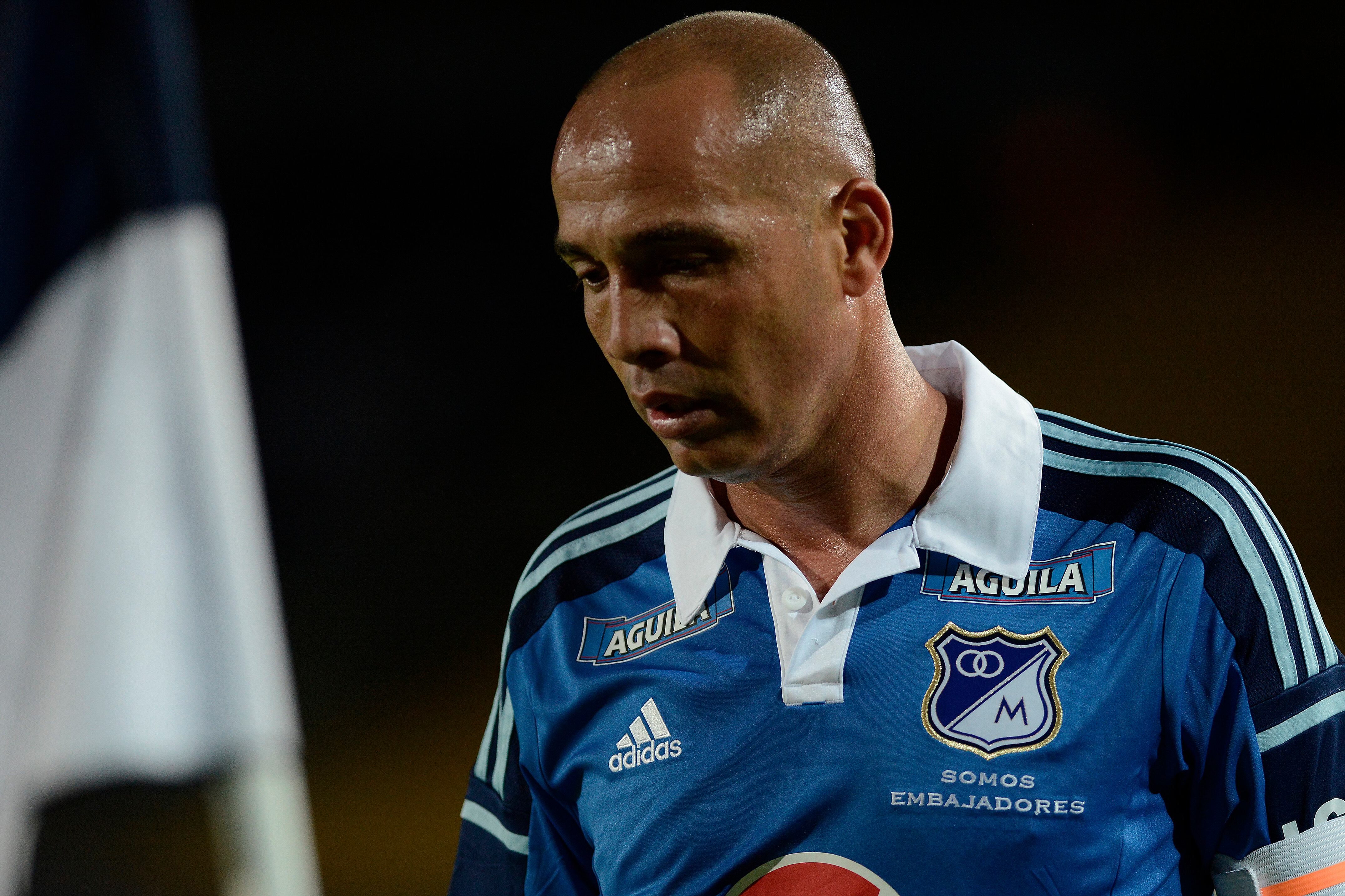 Mayer Candelo, volante de Millonarios. (Photo by Gabriel Aponte/LatinContent via Getty Images)