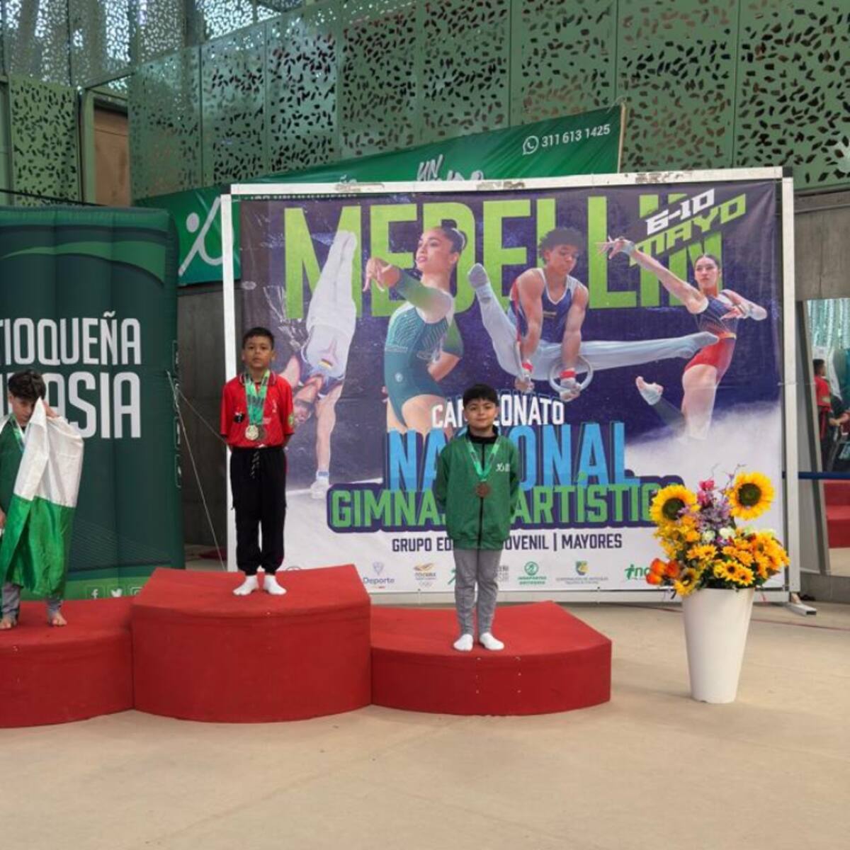 Nortesantandereanos en el pódium del Campeonato Nacional de Gimnasia en Medellín