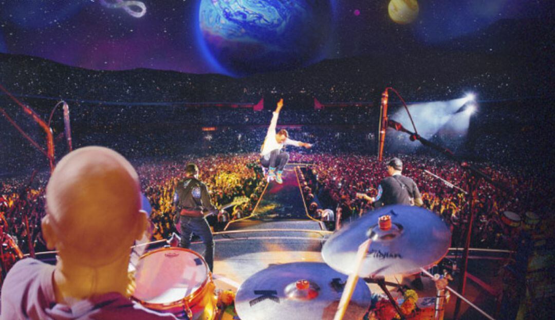 Foto promocional del concierto de Coldplay