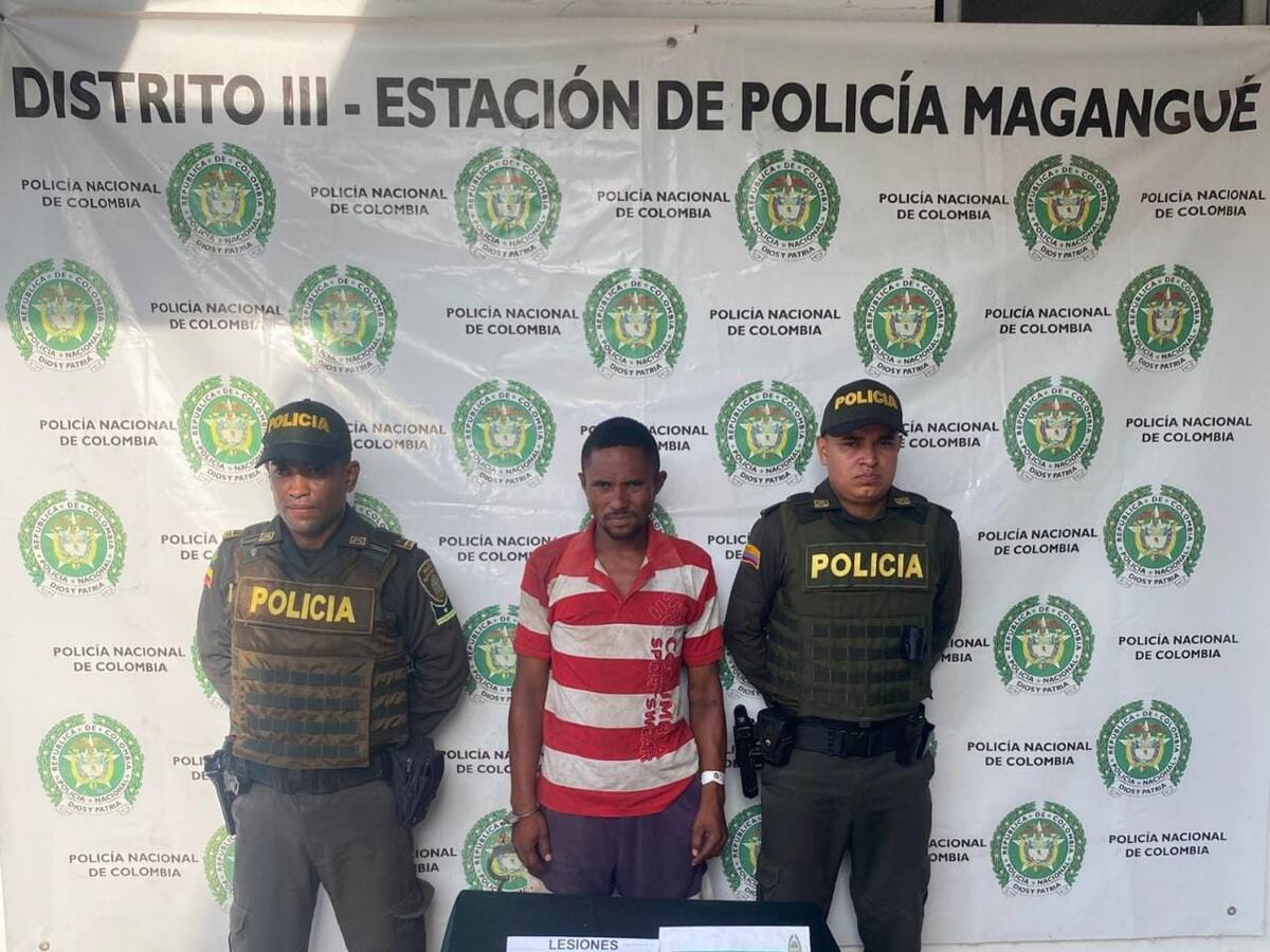 Presunto atracador hirió a su víctima con arma blanca y fue detenido en Magangué