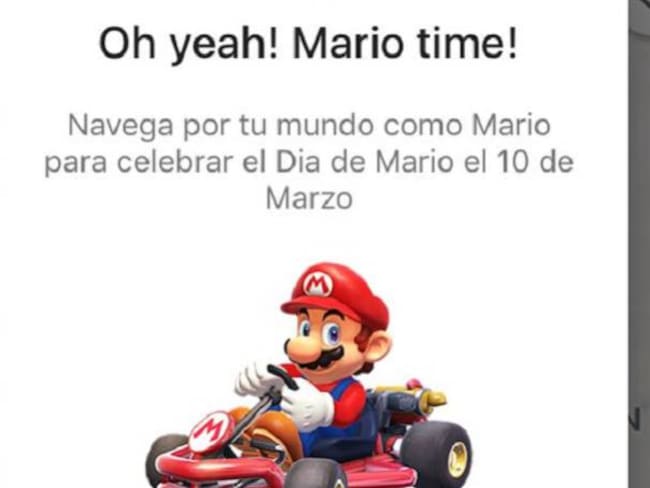 Conviértase en Mario Kart gracias a Google Maps