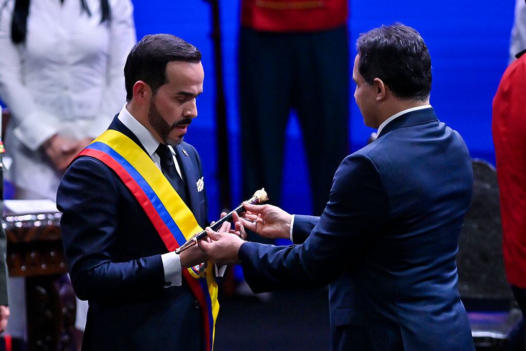 Abelardo de la Espriella en su posesión presidencial. (Photo by Gabriel Aponte/Getty Images)