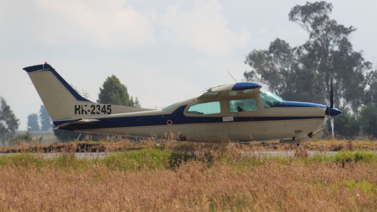Avioneta se incendió cuando aterrizaba en el aeropuerto de Villavicencio, Meta