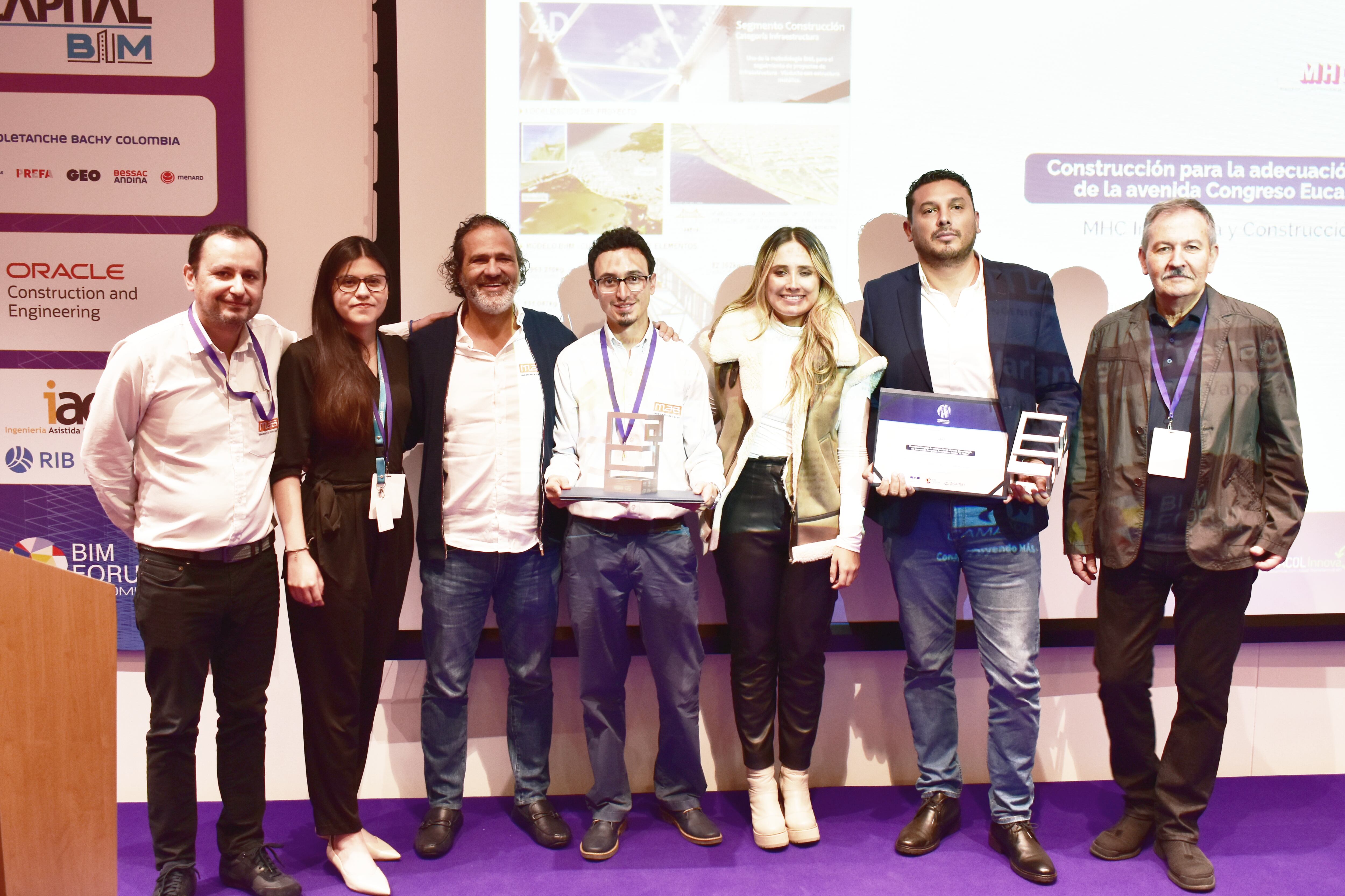 Ganadores de los Premios Excelencia BIM Colombia. Foto: Cortesía.