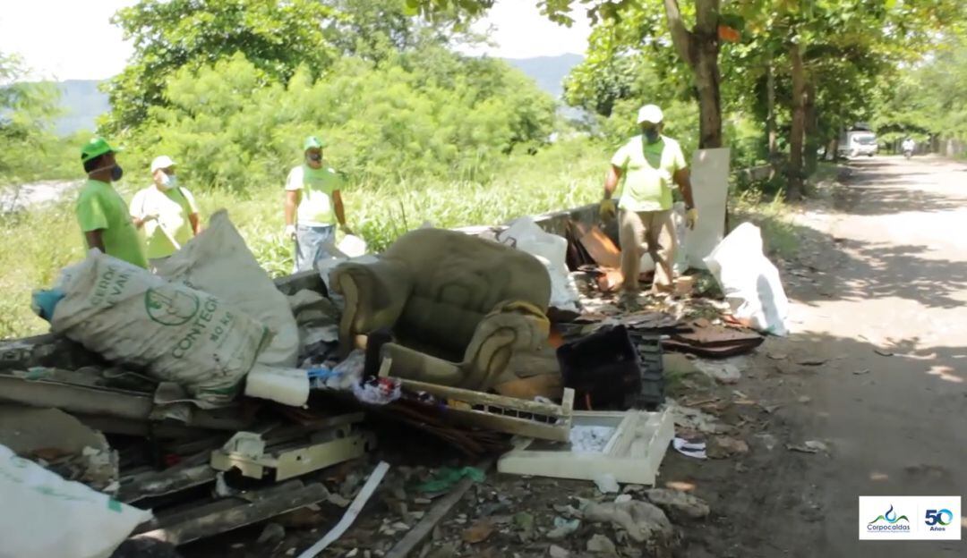 Residuos encontrados en el río Magdalena