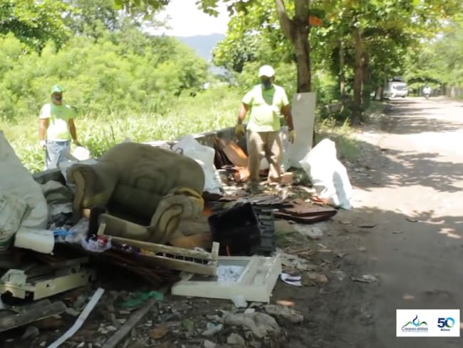 Residuos encontrados en el río Magdalena
