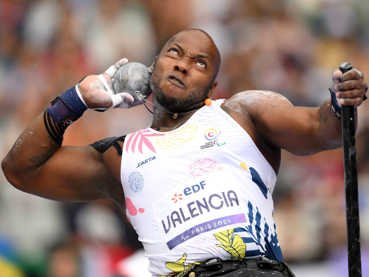 Mauricio Valencia gana la medalla de oro para Colombia en el lanzamiento de bala