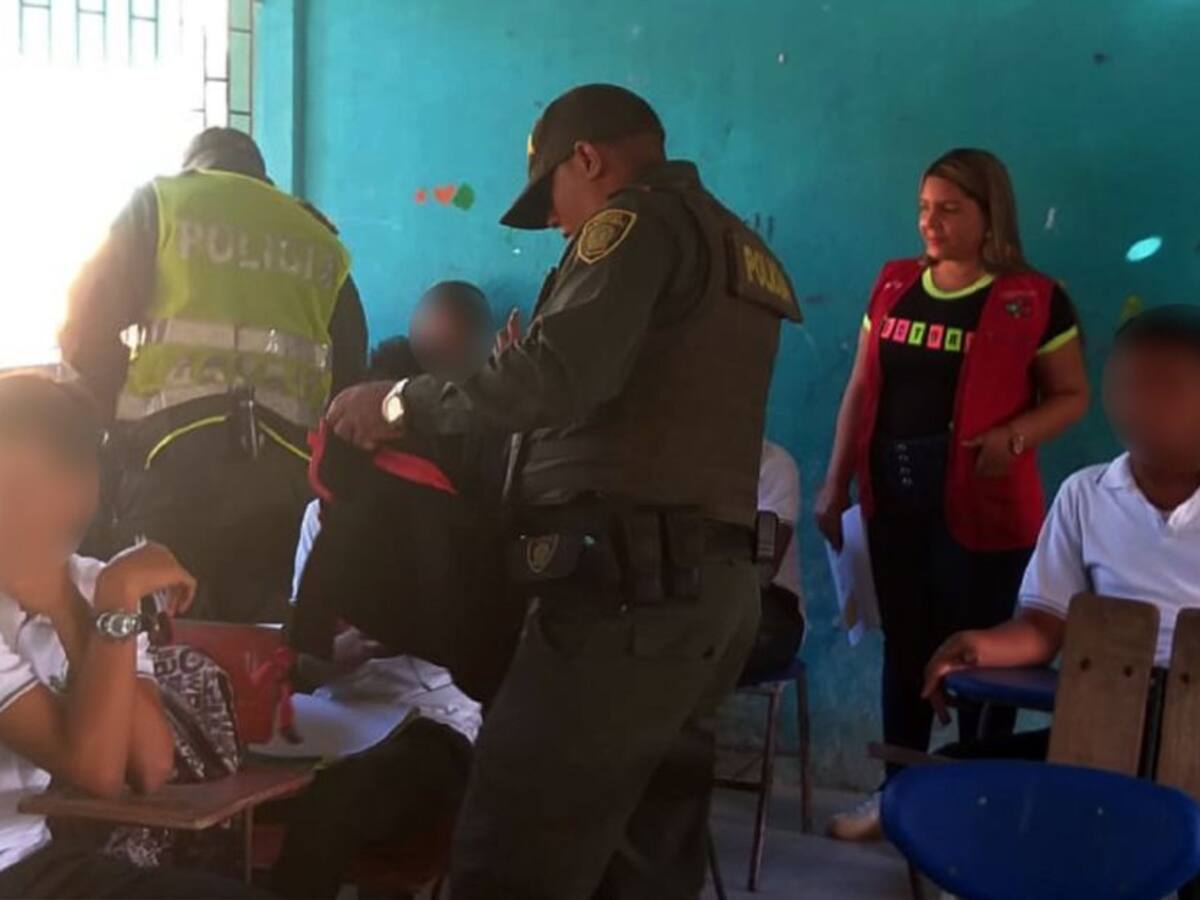 Incautan cartucho 9 milímetros a un niño de 11 años en Bolívar