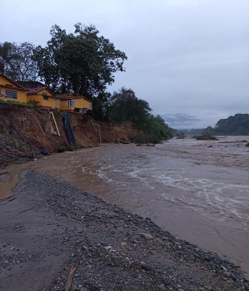 Afectaciones por las fuertes lluvias en Antioquia. Cortesía: Dagran.