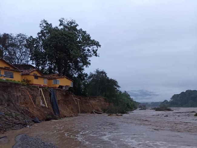 Afectaciones por las fuertes lluvias en Antioquia. Cortesía: Dagran.