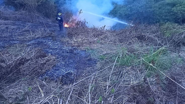 Teniente Jorge Salazar de Bomberos Voluntarios de Quimbaya