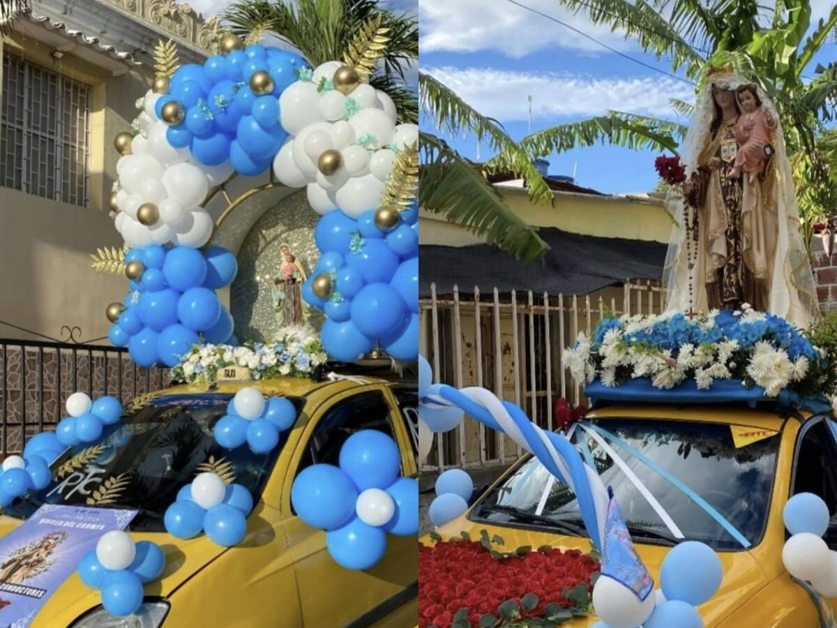 Conductores de Cúcuta se sumaron a la celebración de La Virgen del Carmen