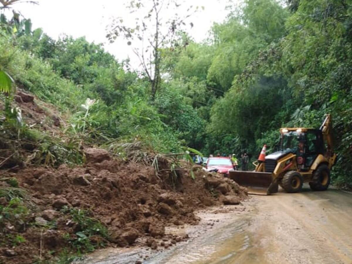 Debido a las intensas lluvias, el Quindío está en alerta por deslizamientos