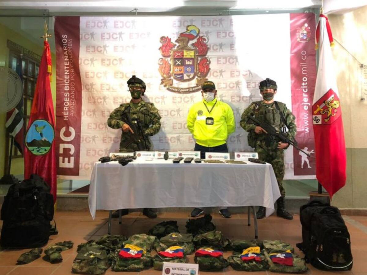 Ejército capturó en Argelia, Cauca, a dos disidentes armados