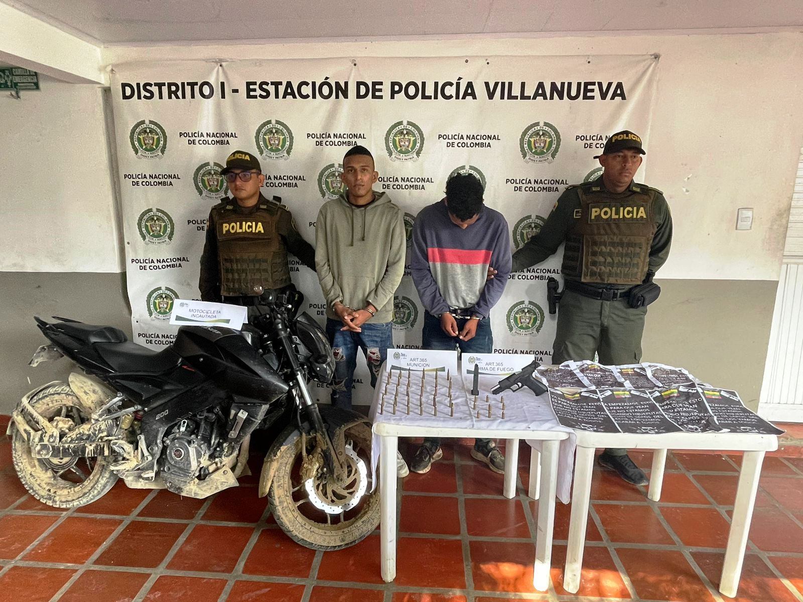 Capturados dos presuntos sicarios de la banda ‘Los Salsas Mexicanos’ en Villanueva