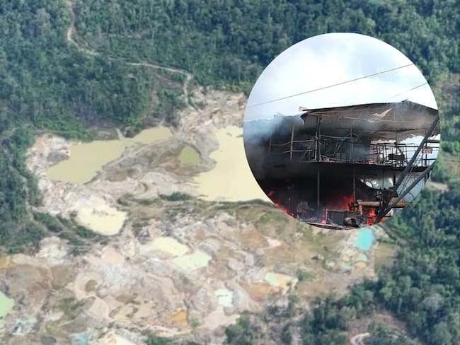 Operativo contra la minería en Chocó- fotos Fuerza Aeroespacial
