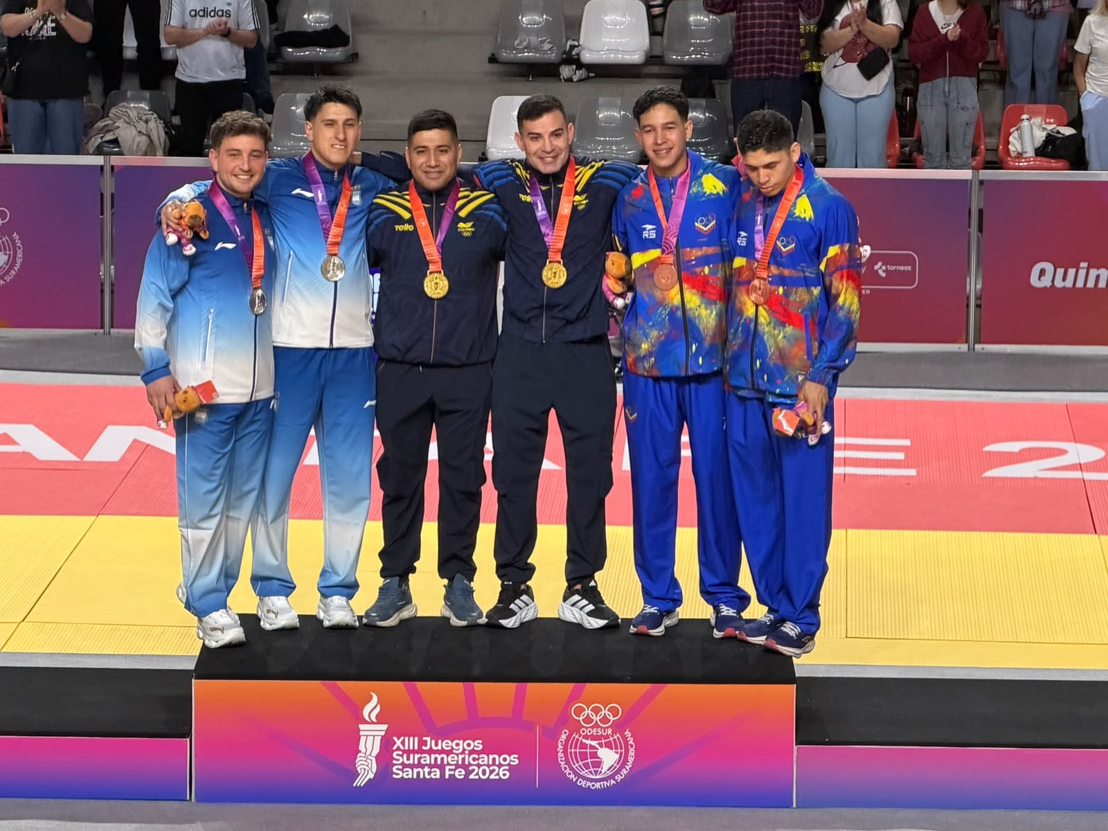La dupla boyacense integrada por Andrés Restrepo y Edwin Gómez se impuso sobre Argentina y Venezuela / Foto: Juegos Suramericanos.