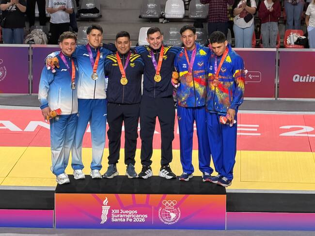 La dupla boyacense integrada por Andrés Restrepo y Edwin Gómez se impuso sobre Argentina y Venezuela / Foto: Juegos Suramericanos.